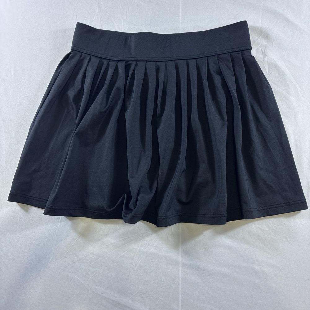 Kate Spade Ruffled Elastic Waist Dive Right In Skirt Women's S Black